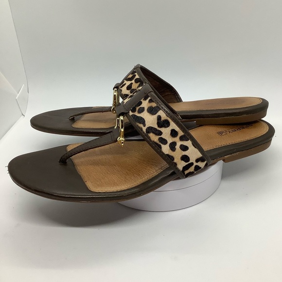 SPERRY TOPSIDER LEATHER THONG SANDAL - Picture 3 of 9